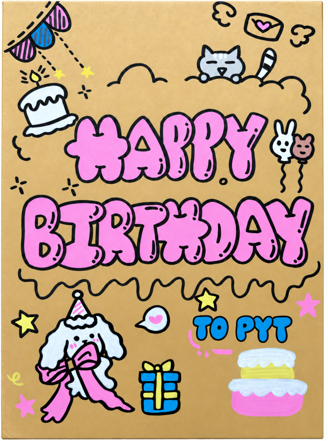 生日画册封面:HAPPY BIRTHDAY TO PYT